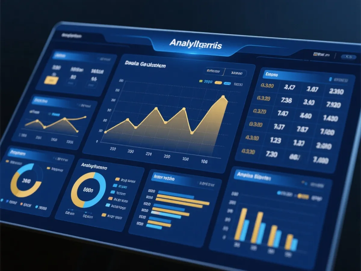 Trend analytics dashboard illustration